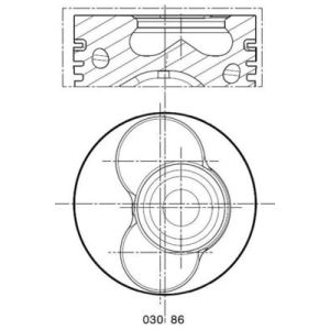 Pistão MAHLE 030 86 02