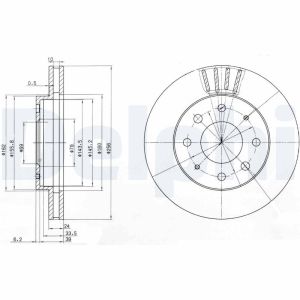 Disco de freno DELPHI BG3401