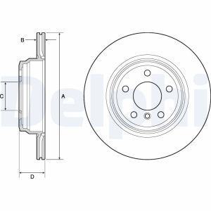 Disco freno DELPHI BG4665C