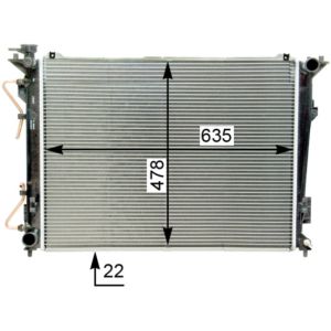 Arrefecedor do motor MAHLE CR 1338 000S