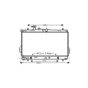 Arrefecedor do motor AVA COOLING HY2096