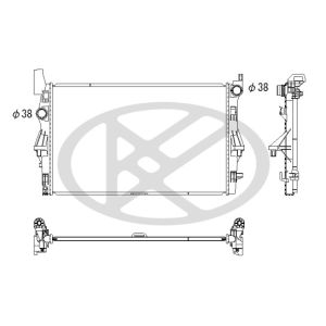 Raffreddatore motore KOYORAD PL413711