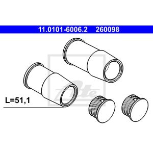 Führungshülsensatz, Bremssattel ATE 11.0101-6006.2