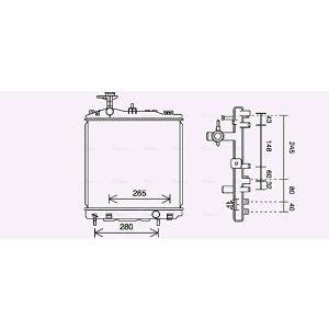 Arrefecedor do motor AVA COOLING MT2265