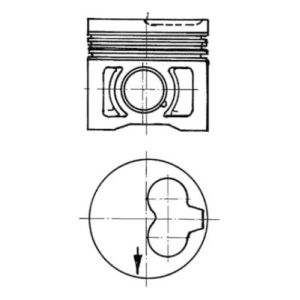 Pistón KOLBENSCHMIDT 91386630