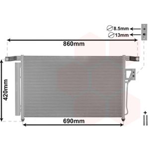 Condenseur (climatisation) VAN WEZEL 82005175