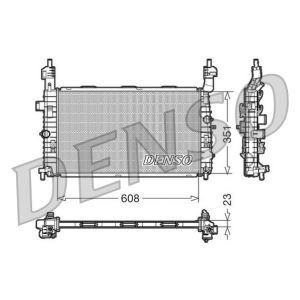 Radiador de motor DENSO DRM20092