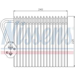 Evaporador, aire acondicionado NISSENS 92167