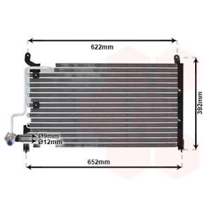 Condensator, airconditioning VAN WEZEL 37005229