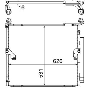A/C-kondensor MAHLE AC 863 000S