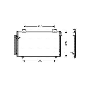 Condenseur (climatisation) AVA COOLING TO5408D