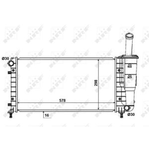 Radiator, motorkoeling NRF 53601