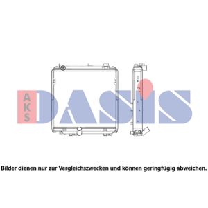 Radiador, arrefecimento do motor AKS DASIS 210295N