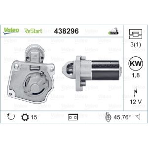 Motor de arranque VALEO ORIGINS NEW STOP&START VALEO 438296