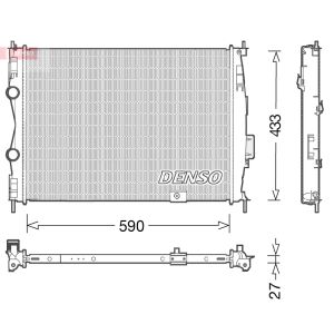 Radiateur moteur DENSO DRM46051