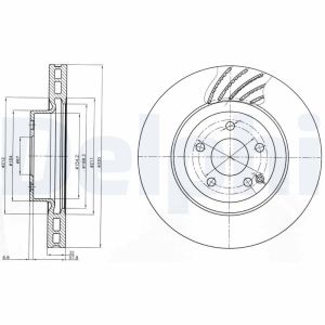 Disco de freno DELPHI BG3877