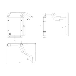 Échangeur de chaleur, chauffage de l'habitacle EASY FIT NRF 54435