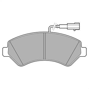 Bremsbelagsatz DELPHI LP3623, Vorne