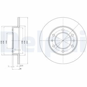 Bremsscheibe DELPHI BG2325