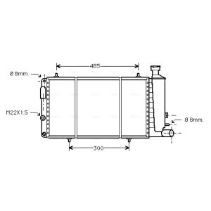 Radiador de motor AVA COOLING CNA2033