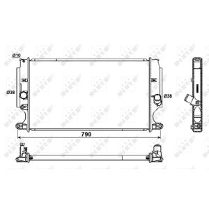 Radiateur, refroidissement du moteur NRF 53181