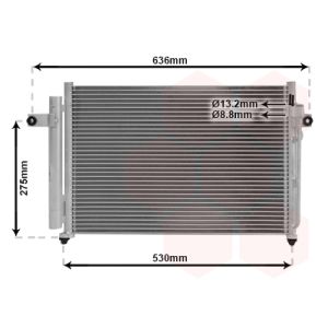 Condenseur (climatisation) VAN WEZEL 82005090