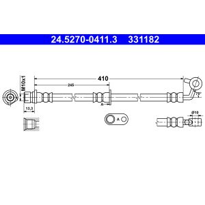 Bremsschlauch ATE 24.5270-0411.3