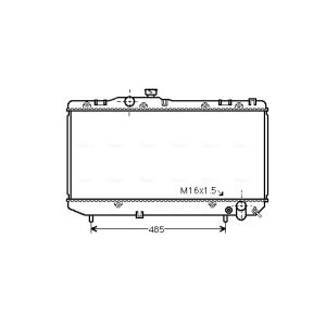 Arrefecedor do motor AVA COOLING TO2142