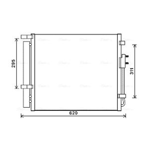 Kondensator, Klimaanlage AVA COOLING HY5343D