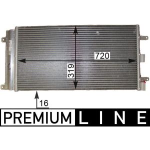 Condenseur (climatisation) MAHLE AC 830 000P