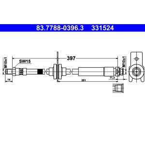 Bremsschlauch ATE 83.7788-0396.3