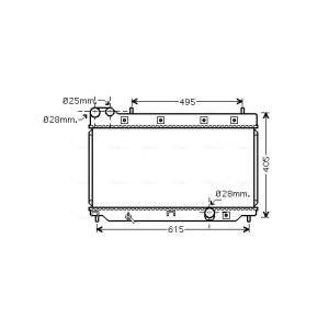 Arrefecedor do motor AVA COOLING HD2206