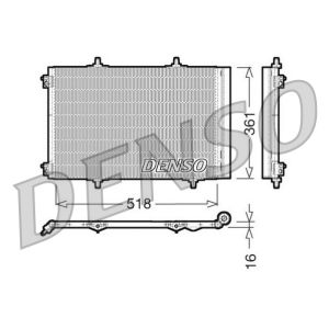 Condenseur, climatisation DENSO DCN07013