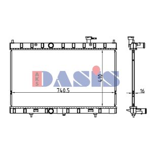 Radiateur moteur AKS DASIS 070189N
