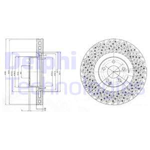 Bremsscheibe DELPHI BG9879 vorne, belüftet, 1 Stück