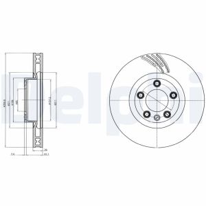 Bremsscheibe DELPHI BG9101C