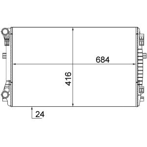 Arrefecedor do motor MAHLE CR 2054 001S