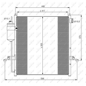 Condensador, aire acondicionado EASY FIT NRF 35871