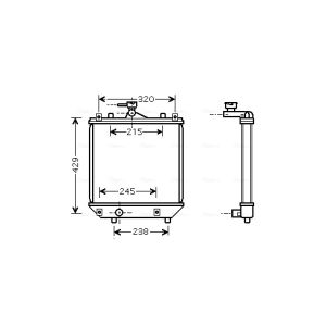 Arrefecedor do motor AVA COOLING SZA2064