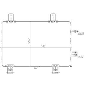 Kondensator, Klimaanlage NRF 350480