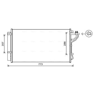 Condenseur (climatisation) AVA COOLING KA5255D
