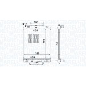 Arrefecedor do motor MAGNETI MARELLI 350213203100