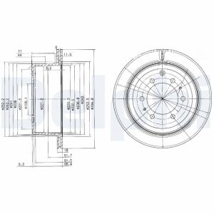 Disque de frein DELPHI BG3188