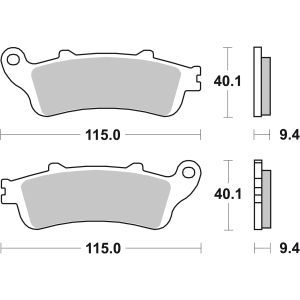 Bremsbelagsatz, ohne Straßenzulassung BREMBO 07034