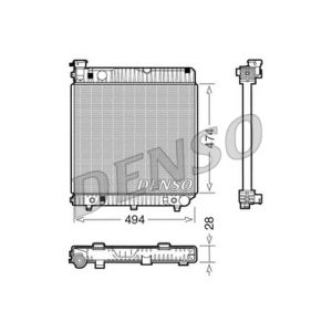 Radiador de motor DENSO DRM17002