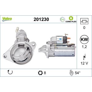 Motor de arranque VALEO 201230