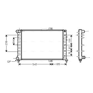 Radiateur moteur AVA COOLING ALA2075