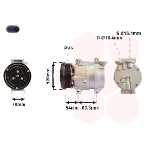 Compressor, ar condicionado VAN WEZEL 8100K071