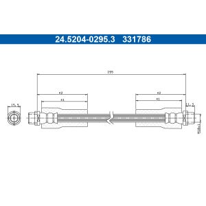 Flexible de frein ATE 24.5204-0295.3