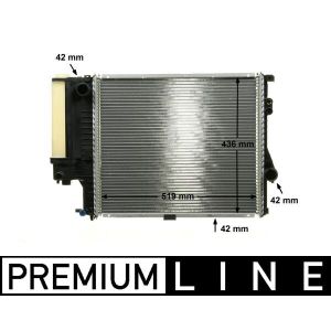 Arrefecedor do motor MAHLE CR 244 000P